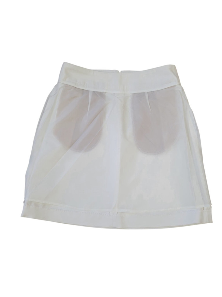Rw&Co Women's Beige A-Line Mini Skirt Size S/P Waist 28 Length 19 Lined — image 6 of 8